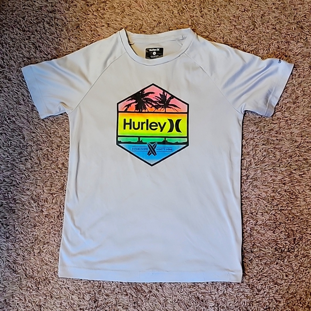 Boys Medium Hurley swim shirt
